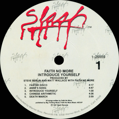 Faith No More Introduce Yourself Zip